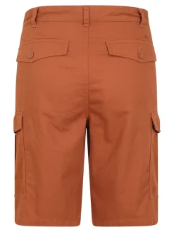 Mountain Warehouse Orange Mens Lakeside Cargo 100% Cotton Shorts