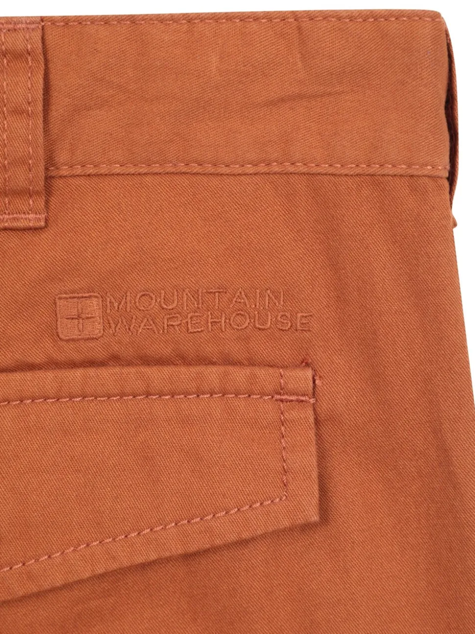Mountain Warehouse Orange Mens Lakeside Cargo 100% Cotton Shorts