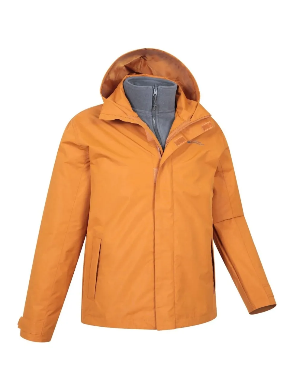 Mountain Warehouse Orange Mens Fell 3-In-1 Water Resistant Jacket