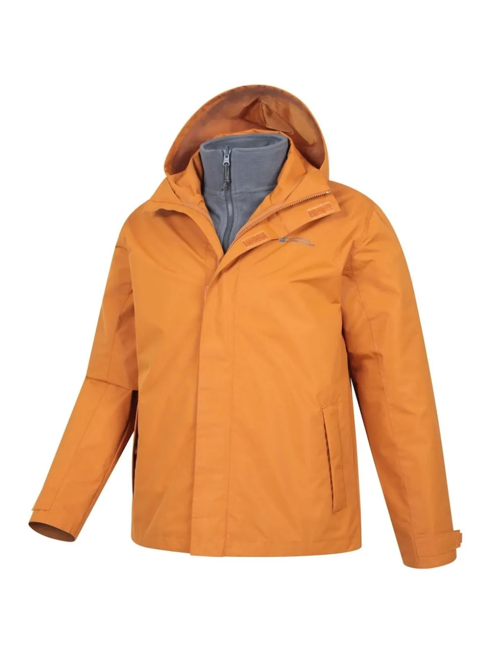 Mountain Warehouse Orange Mens Fell 3-In-1 Water Resistant Jacket