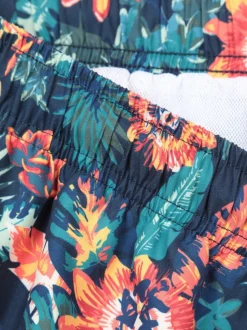 Mountain Warehouse Pink Mens Aruba Printed Quick Drying Swimshorts with UV Max Protection