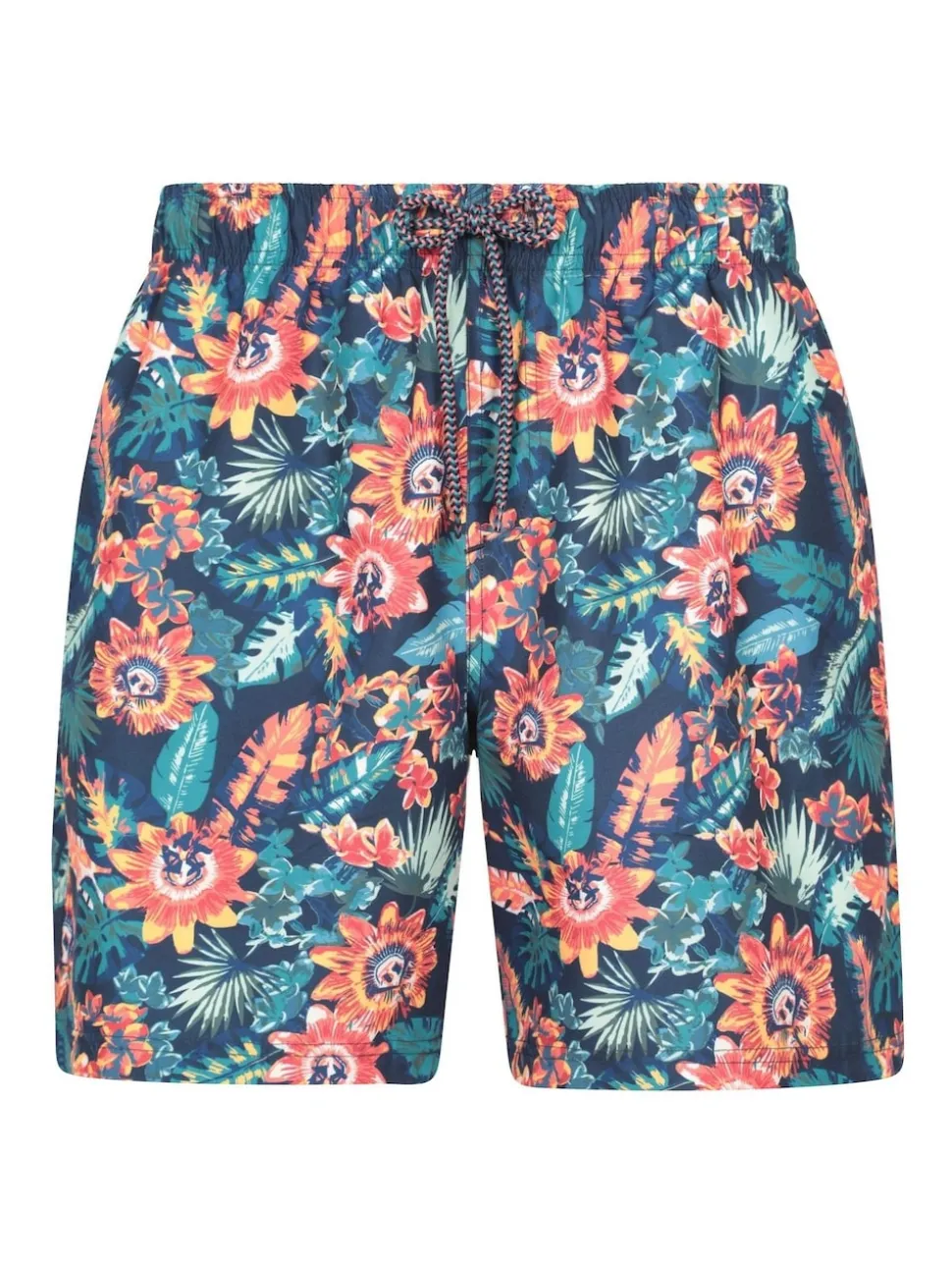 Mountain Warehouse Pink Mens Aruba Printed Quick Drying Swimshorts with UV Max Protection