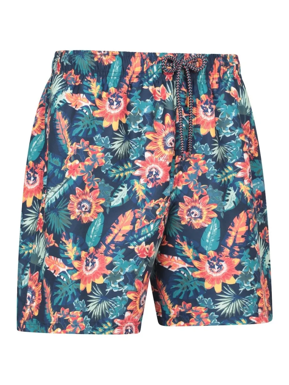 Mountain Warehouse Pink Mens Aruba Printed Quick Drying Swimshorts with UV Max Protection