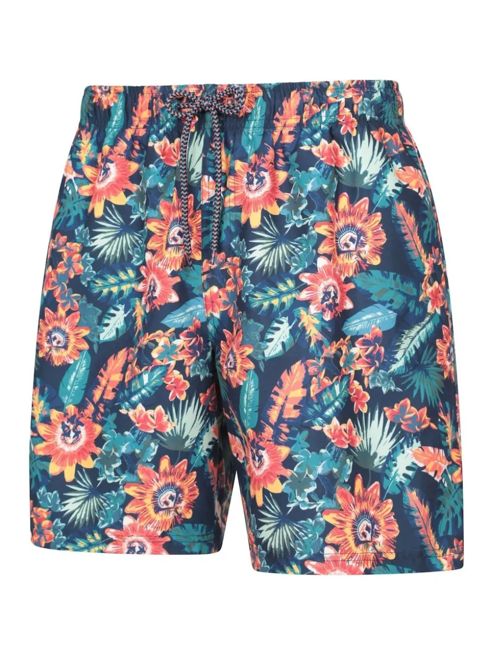 Mountain Warehouse Pink Mens Aruba Printed Quick Drying Swimshorts with UV Max Protection