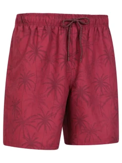 Mountain Warehouse Purple Mens Aruba Printed Quick Drying Swimshorts with UV Max Protection
