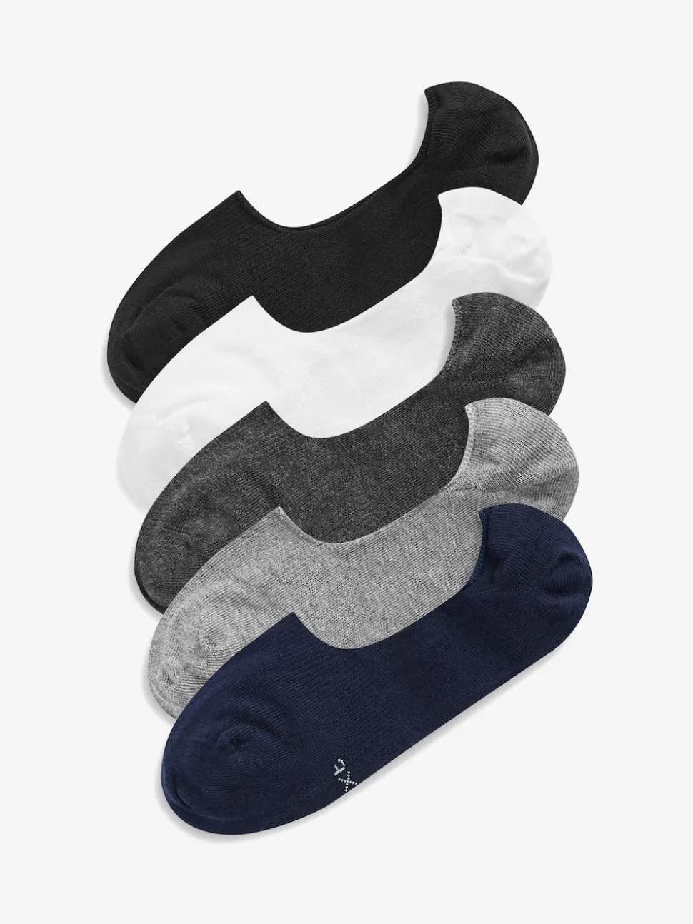 Multi 5 Pack Invisible Trainers Socks