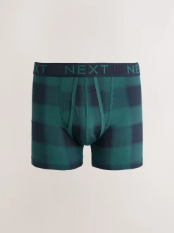 Multi Check Print A-Front Boxers