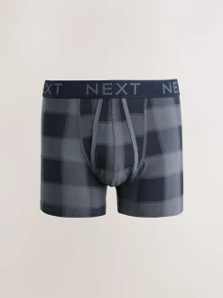 Multi Check Print A-Front Boxers
