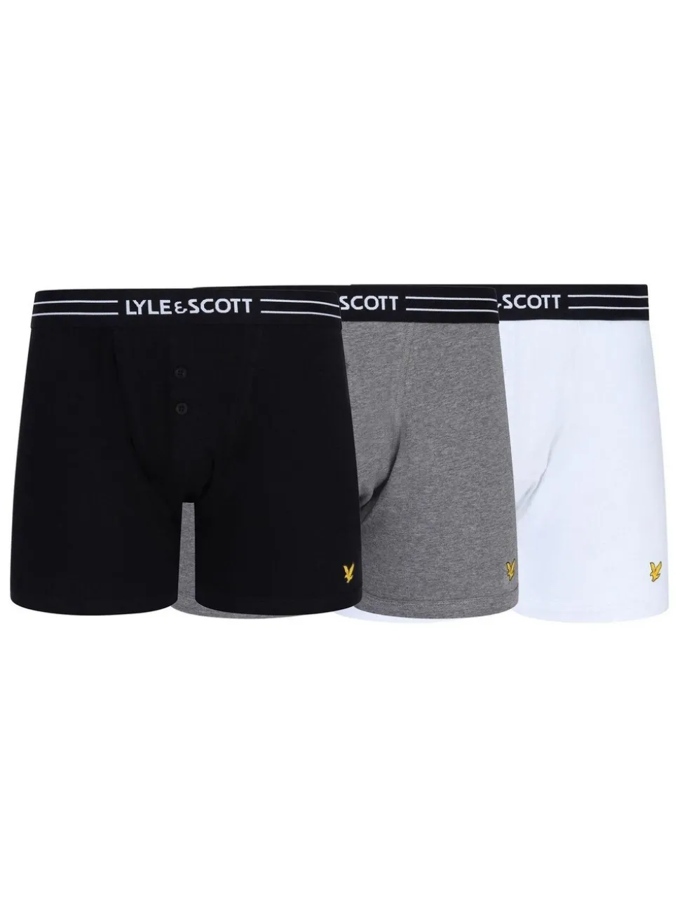 Multi Lyle & Scott Button Fly Trunks 3 Pack
