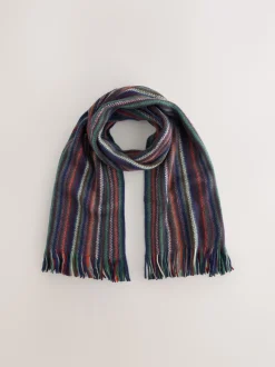 Multicolour Stripe Knitted Scarf