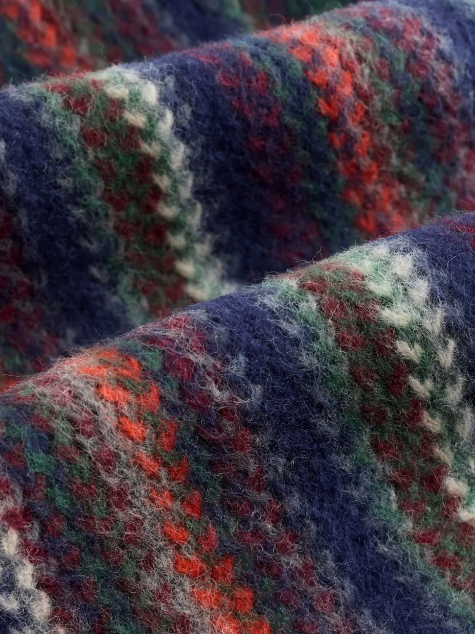 Multicolour Stripe Knitted Scarf