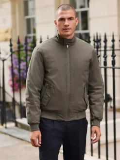 Mushroom Brown DryTech Waterproof Harrington Jacket