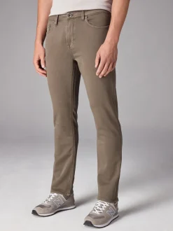 Mushroom Brown Slim Fit Comfort Stretch Jeans