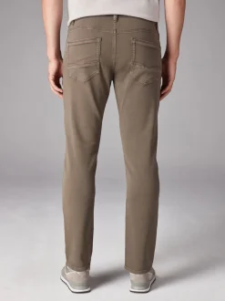 Mushroom Brown Slim Fit Comfort Stretch Jeans