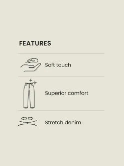 Mushroom Brown Slim Fit Comfort Stretch Jeans