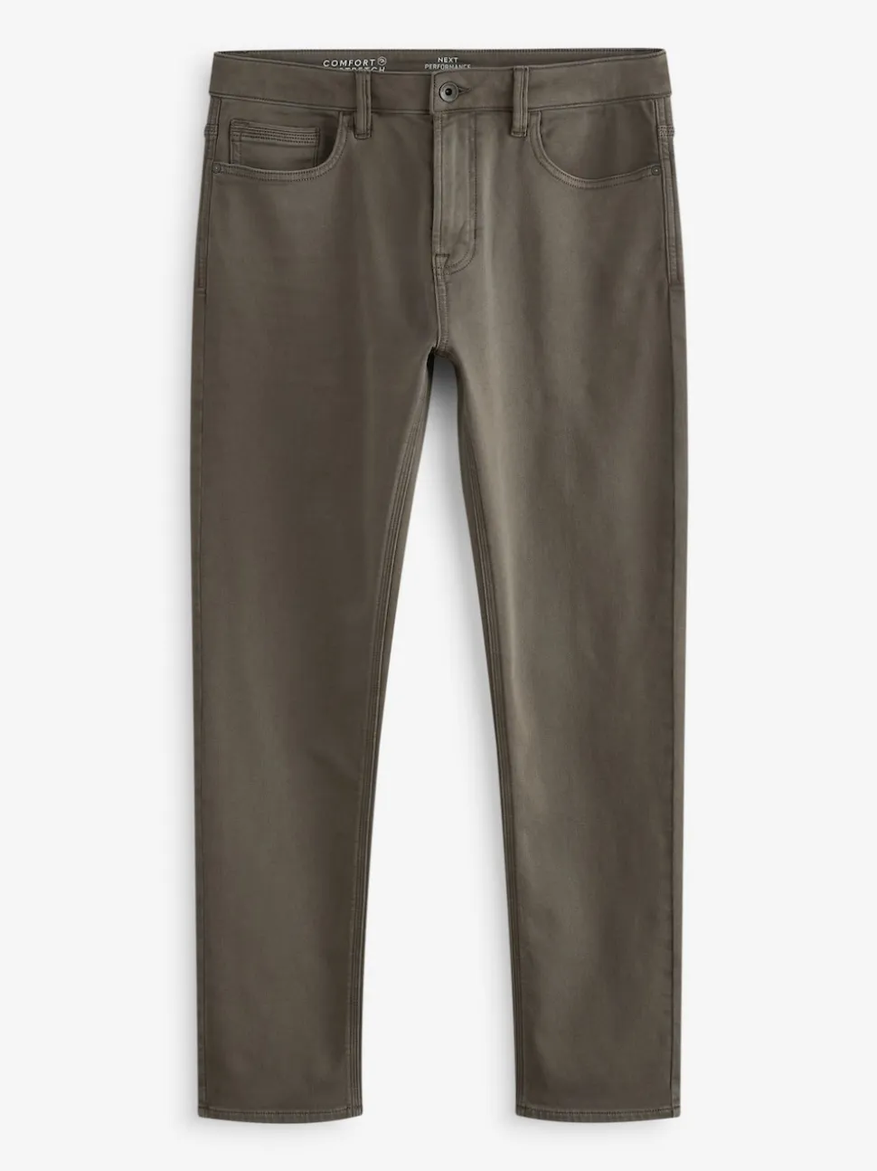 Mushroom Brown Slim Fit Comfort Stretch Jeans