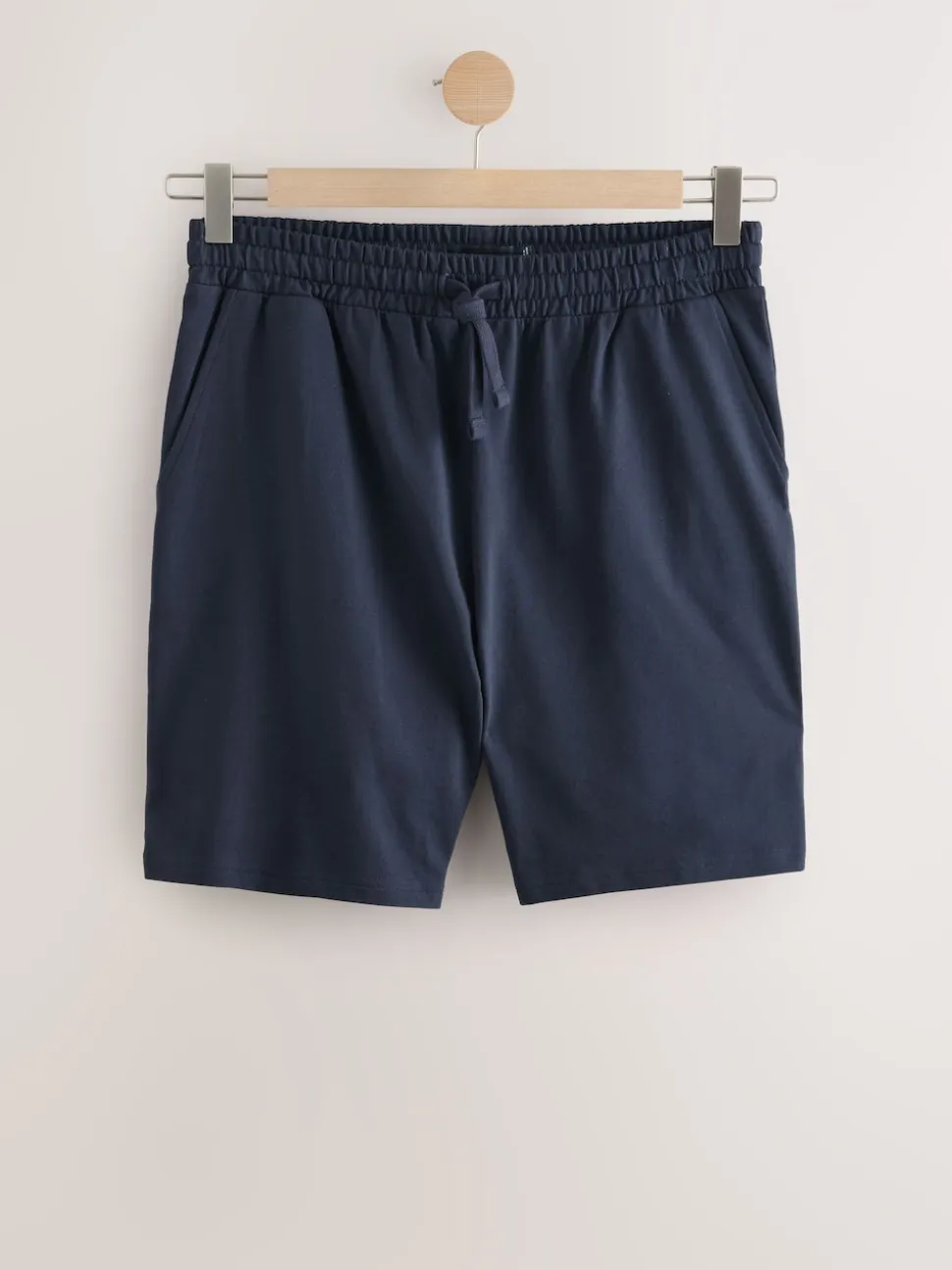 Navy Blue 100% Cotton Lightweight Shorts