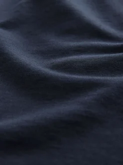 Navy Blue 100% Cotton Lightweight Shorts