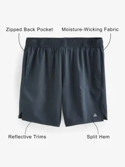 Navy Blue 7 Inch Active Gym Sports Shorts