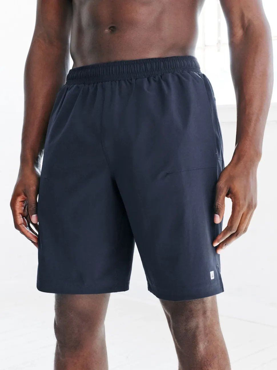 Navy Blue 9 Inch Active Gym Sports Shorts