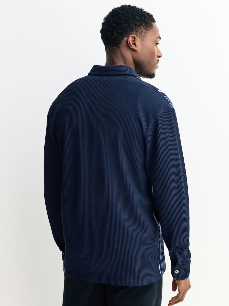 Navy Blue / White Stripe Short Sleeve Jersey Shirt