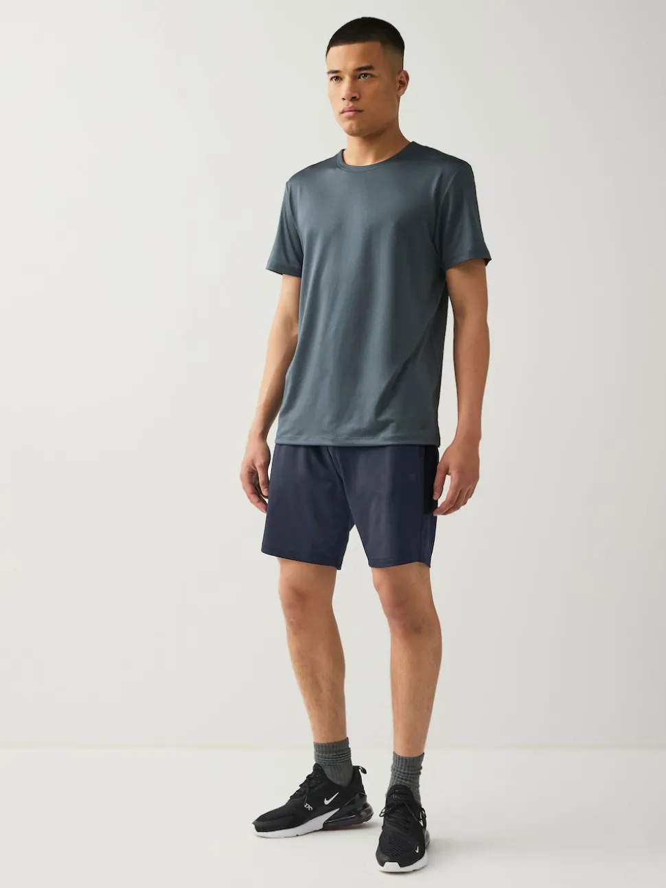 Navy Blue Active Training Gym Shorts