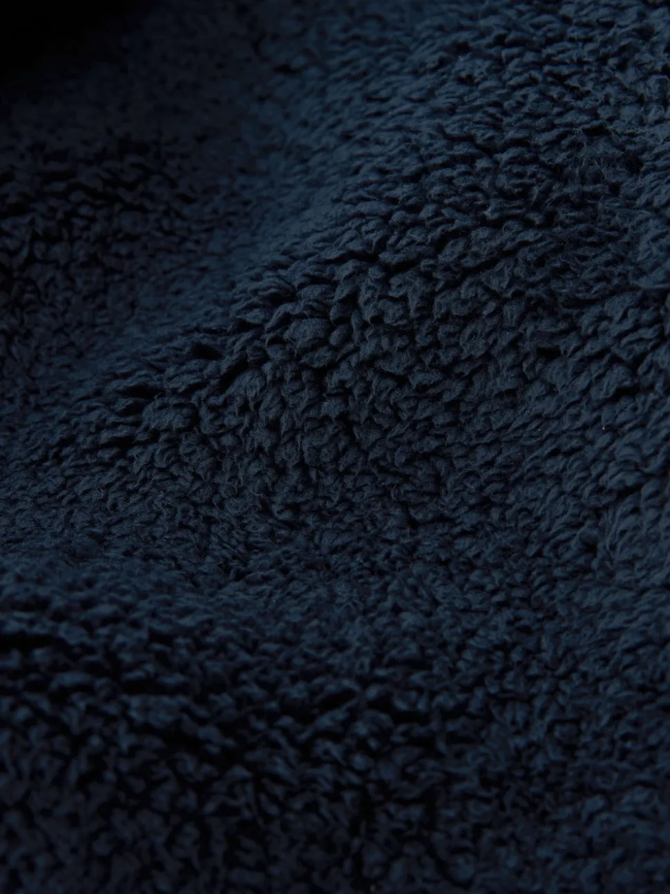 Navy Blue Borg Dressing Gown