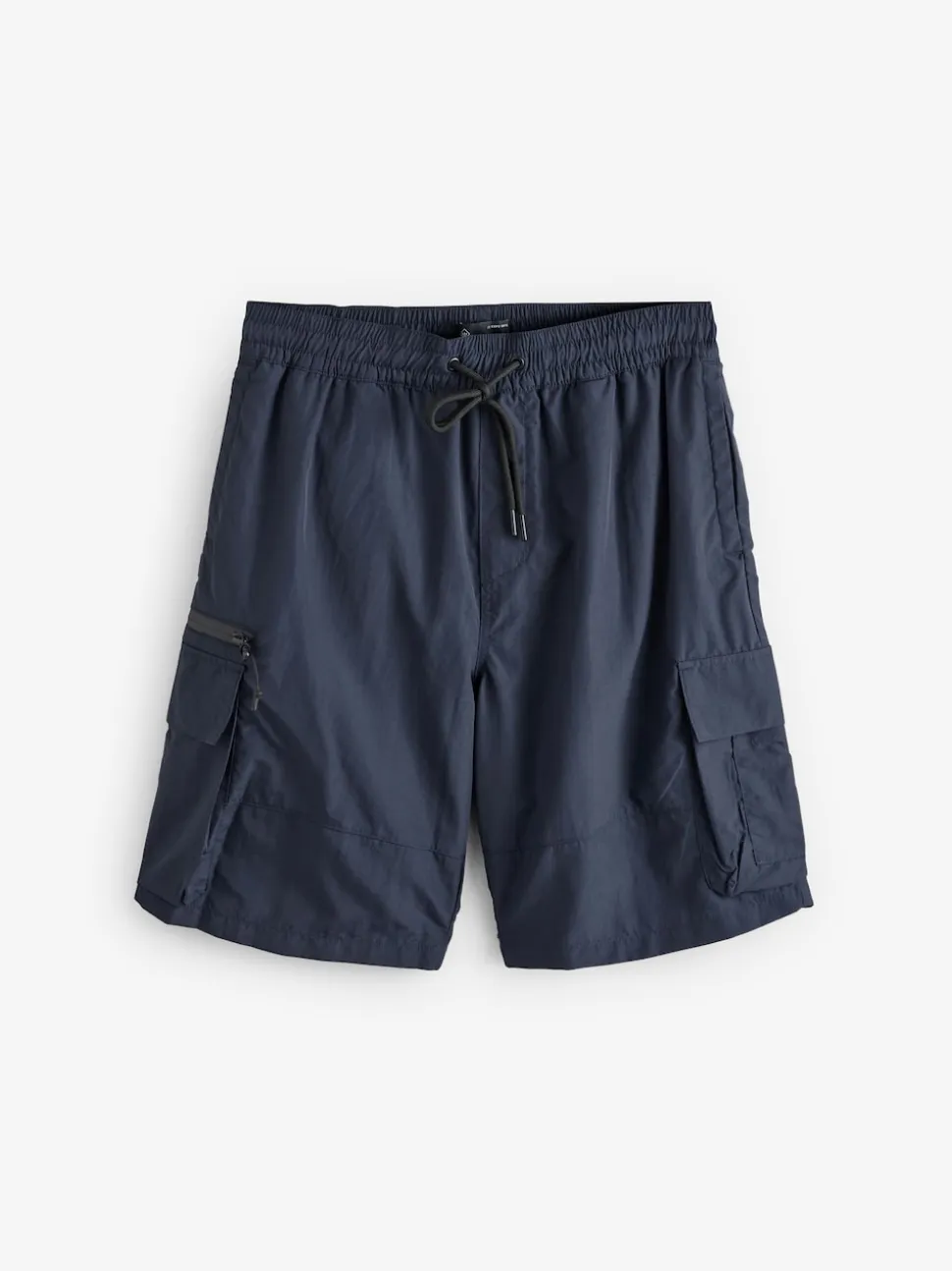 Navy Blue Cargo Swim Shorts