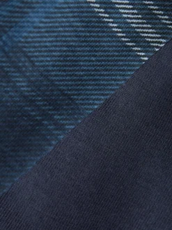 Navy Blue Check Short Sleeve Jersey Pyjamas Set