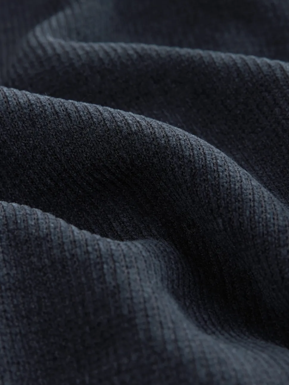 Navy Blue Corded Textured Dressing Gown