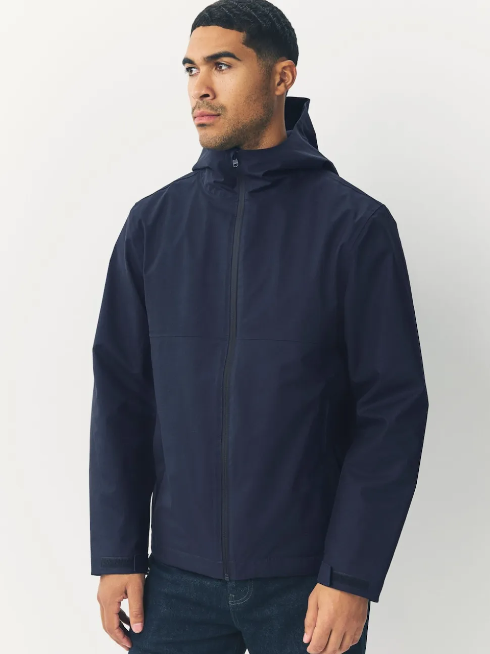 Navy Blue DryTech Waterproof Hooded Jacket