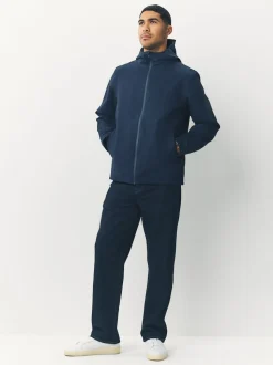 Navy Blue DryTech Waterproof Hooded Jacket