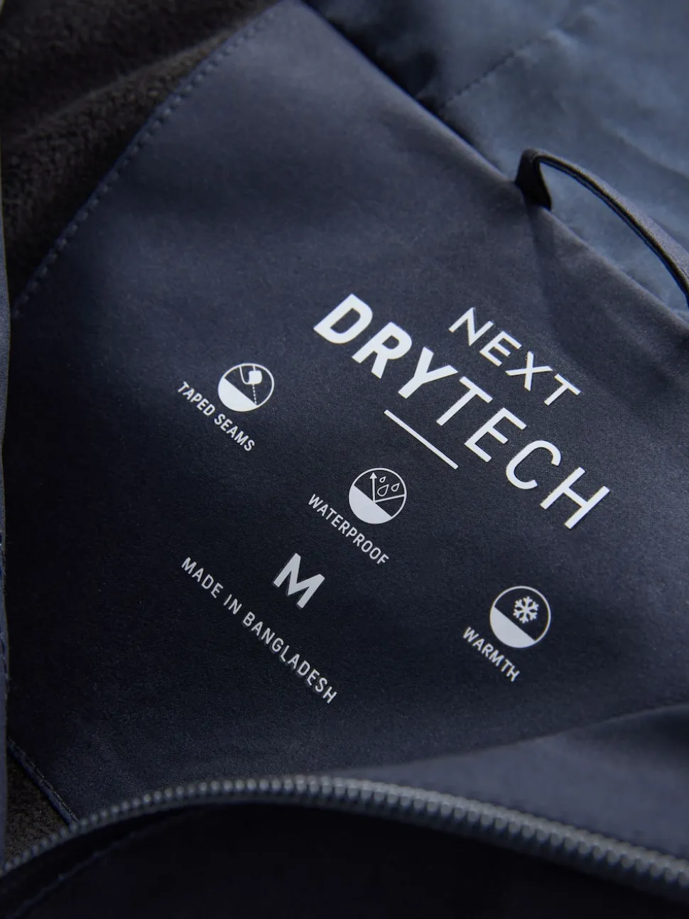 Navy Blue DryTech Waterproof Hooded Jacket