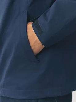 Navy Blue DryTech Waterproof Hooded Jacket