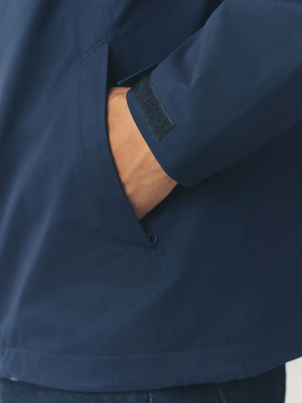 Navy Blue DryTech Waterproof Hooded Jacket