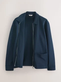 Navy Blue EDIT Long Sleeve Shacket
