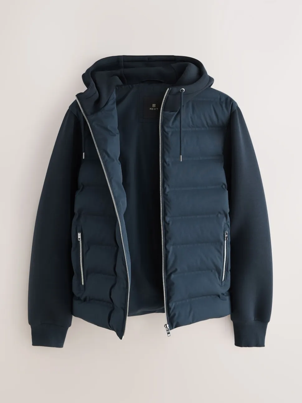 Navy Blue Hybrid Quilted Jacket