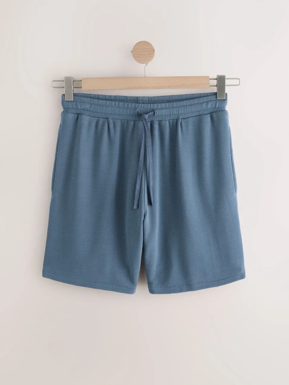 Navy Blue Jersey Short Pyjamas Set