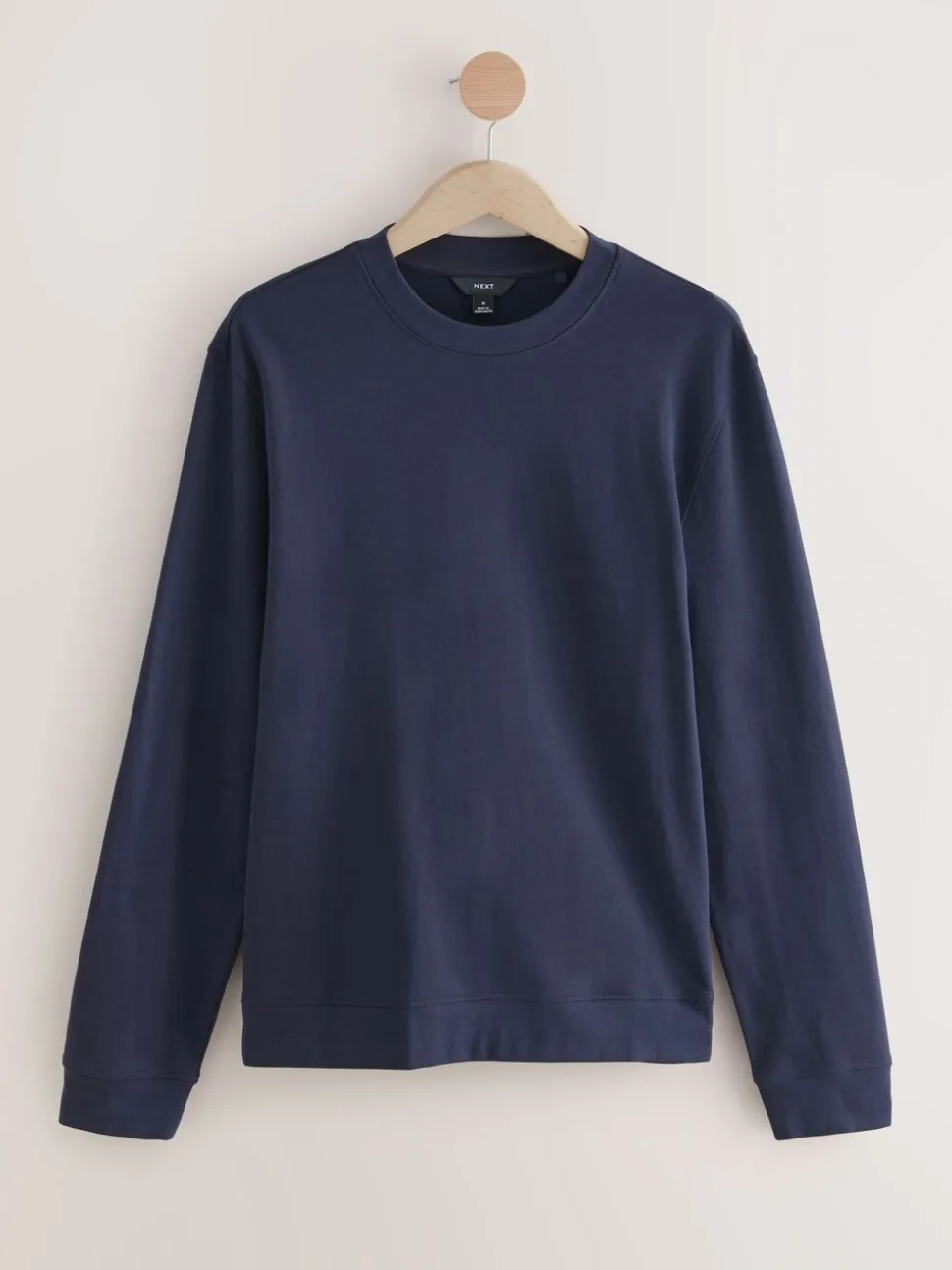 Navy Blue Lightweight Crew Neck Sweatshirt