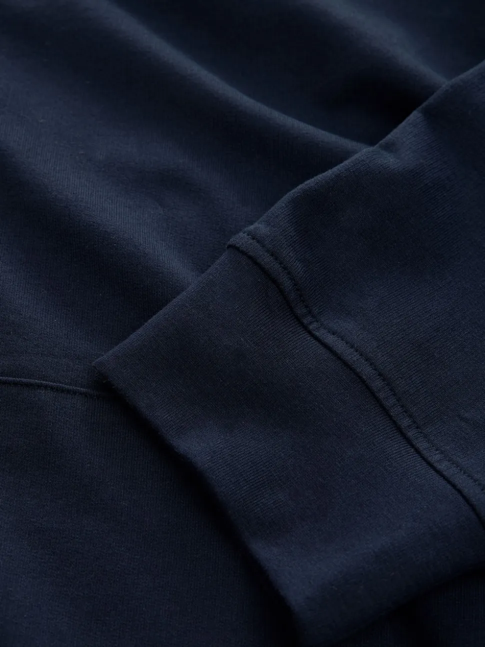 Navy Blue Lightweight Zip Up Hoodie