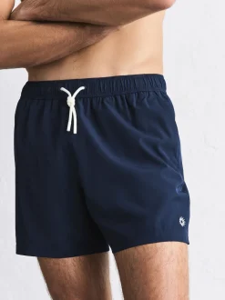 Navy Blue Motion-Flex 5 Inch Swim Shorts