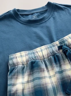 Navy Blue Motionflex Cosy Shorts Pyjamas Set
