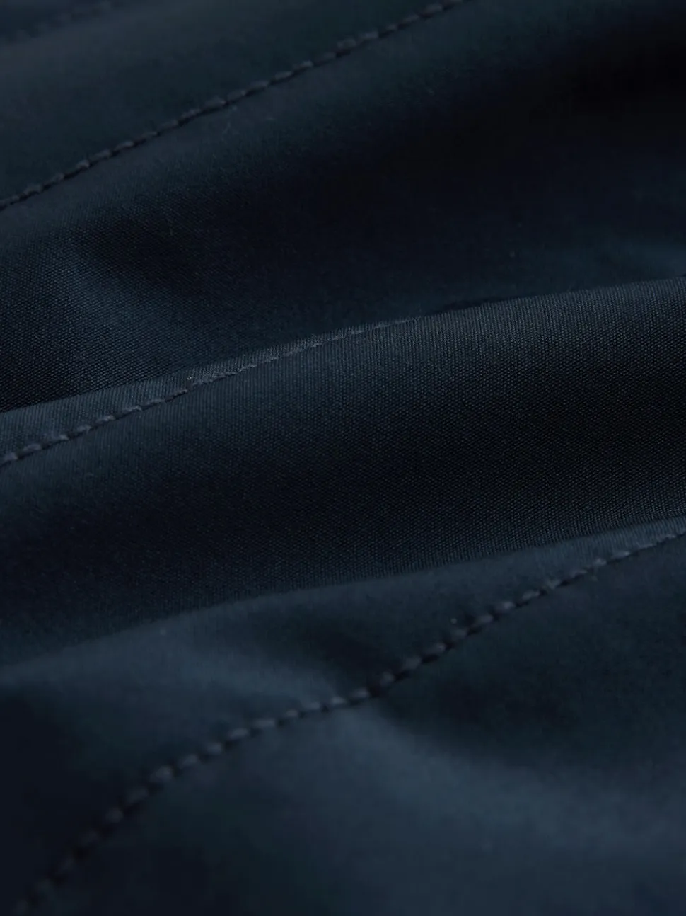 Navy Blue Non-Hooded Hybrid Full Zip Jacket