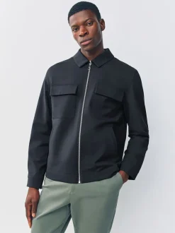 Navy Blue N.Premium Smart Technical Jacket With Stretch