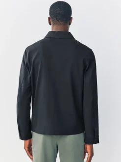 Navy Blue N.Premium Smart Technical Jacket With Stretch