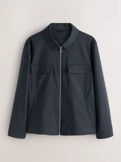 Navy Blue N.Premium Smart Technical Jacket With Stretch