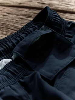 Navy Blue Palm Logo Essential Swim Shorts