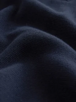 Navy Blue Plain N.Premium Regular Fit 100% Cotton Premium Quarter Zip Jumper