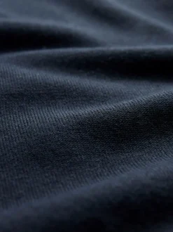 Navy Blue Regular Fit Cotton Rich Cardigan