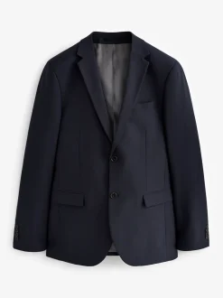 Navy Blue Regular Fit Essential Suit Jacket